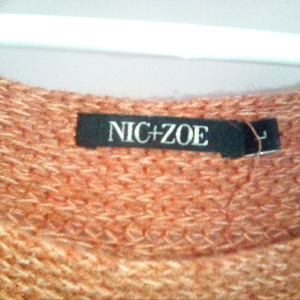 Nic and Zoe large burnt amber sweater